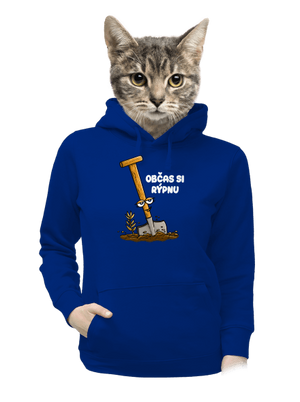 Občas si rýpnu dámská mikina klokanka Royal Blue Mal