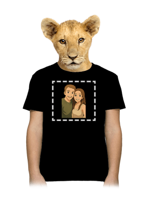 Ghibli efekt z vlastní fotky dětské tričko Black