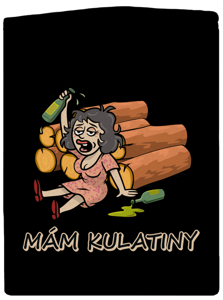 Mám kulatiny dámská mikina na zip Black