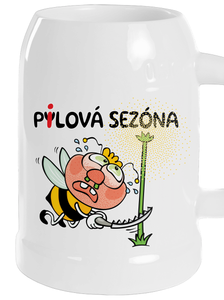 Pylová sezóna půllitr White