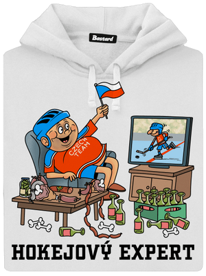 Hokejový expert dámská mikina klokanka White