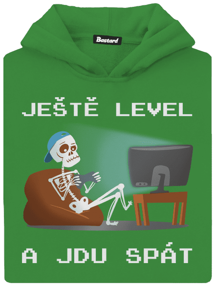 Ještě level dětská mikina klokanka Kelly Green AWD