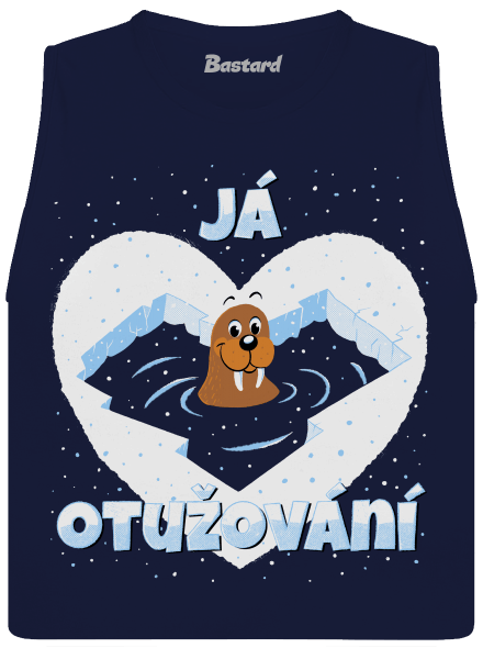 Miluju otužování dámské tílko volné Navy