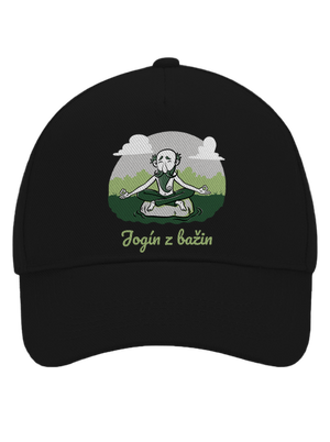 Jogín z bažin kšiltovka baseballka Black