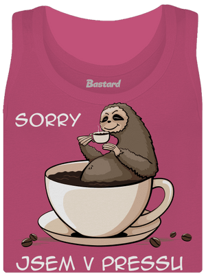 V pressu dámské tílko klasické Magenta