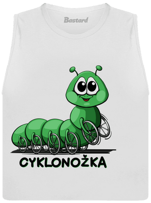 Cyklonožka dámské tílko volné White