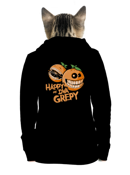 Happy grepy dámská mikina na zip Black