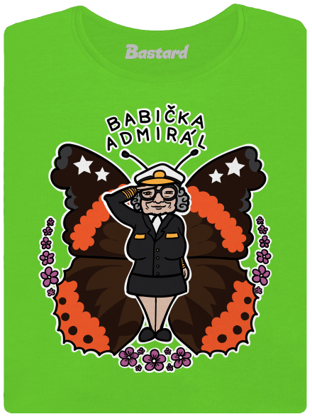 Babička admirál dámské tričko Apple Green