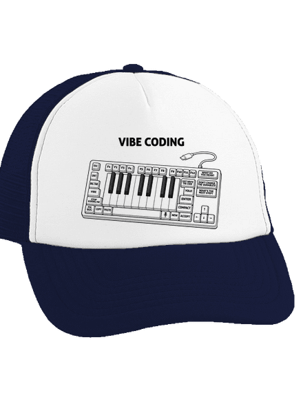 Vibe coding kšiltovka truckerka French Navy cap