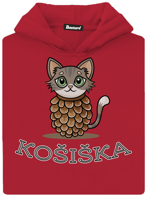 Košiška dětská mikina klokanka Fire Red