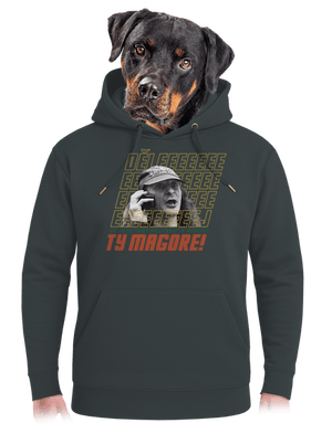 B18: Jiří Kára unisex mikina premium Charcoal