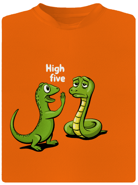 High Five dětské sportovní tričko Neon Orange