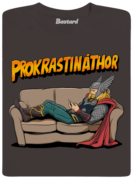 Prokrastináthor pánské dlouhý rukáv Bear Brown