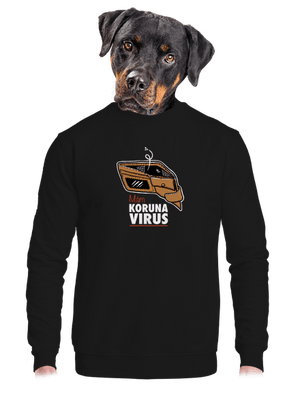 Korunavirus v peněžence unisex mikina bez kapuce Black