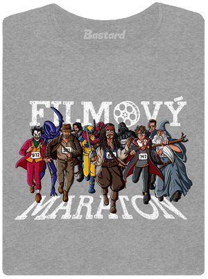 Filmový maraton dámské tričko Dark Gray Melange