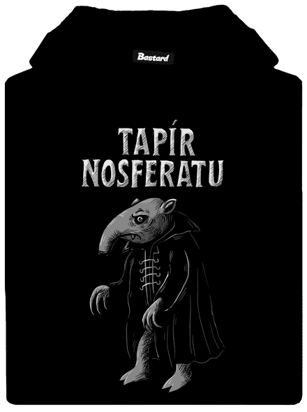 Tapír Nosferatu pánská mikina klokanka Black