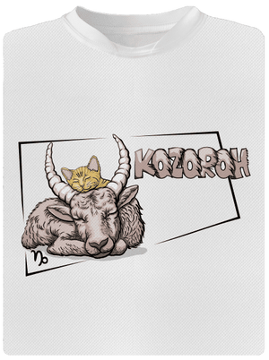 Kočičí horoskop: Kozoroh pánské sportovní tričko White