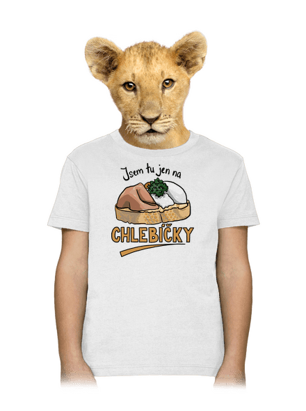 Na chlebíčky dětské tričko White