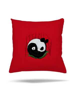 Dvě spící pandy polštář Red