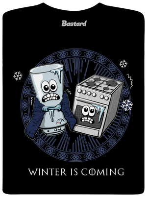 Winter is coming pánské dlouhý rukáv Black