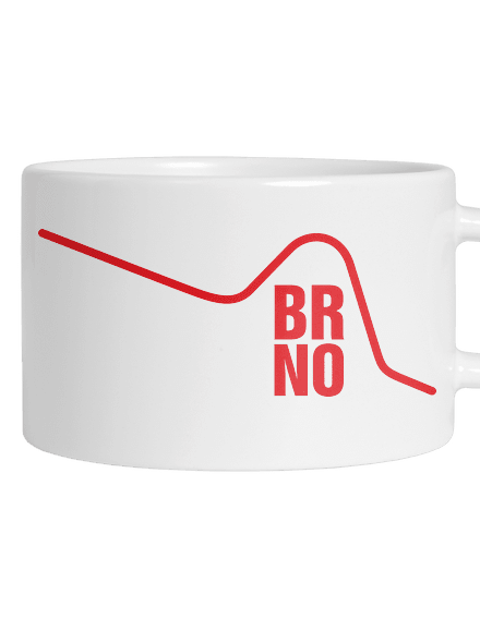 Brno hrnek makronka White