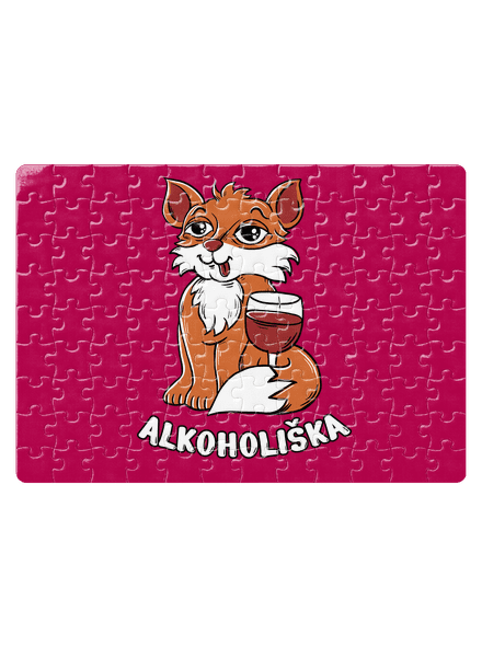 Vínová Alkoholiška puzzle White