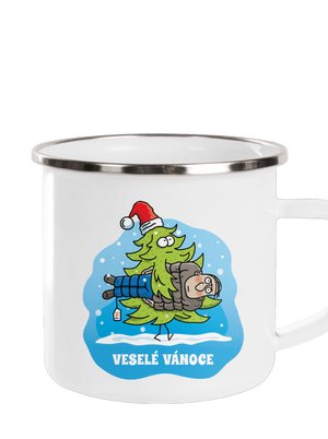 Veselé Vánoce plecháček White