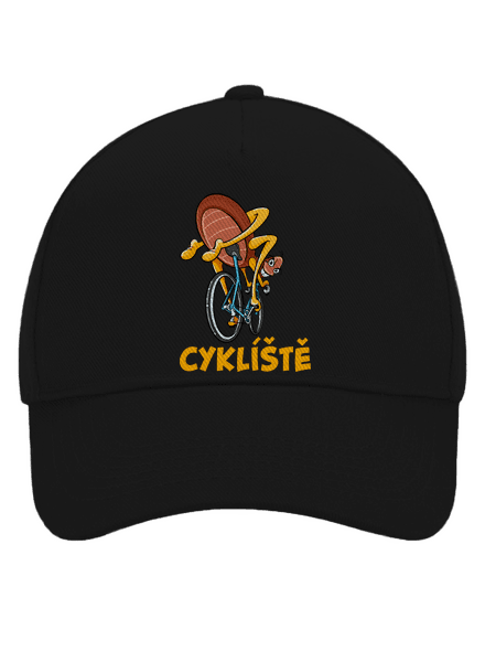 Cyklíště kšiltovka baseballka Black