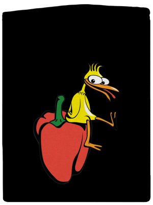 Kuře na paprice dámská mikina na zip Black