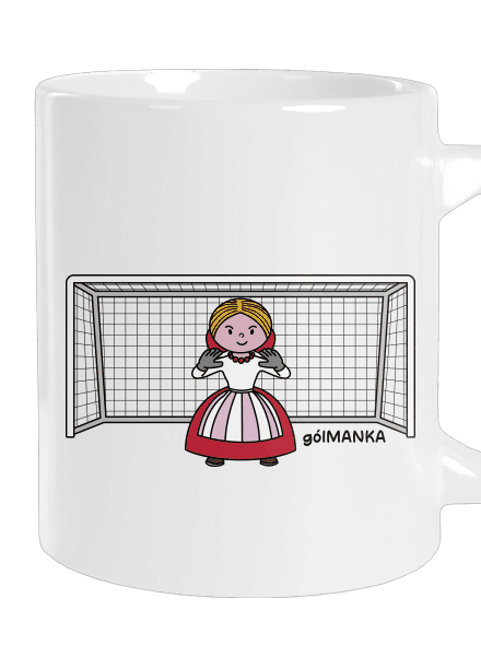 Gólmanka velký hrnek White