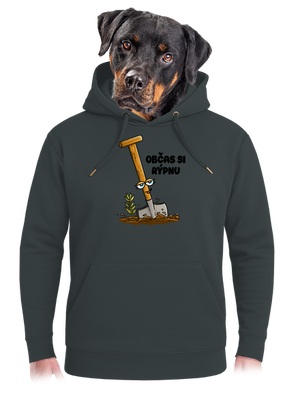 Občas si rýpnu unisex mikina premium Charcoal