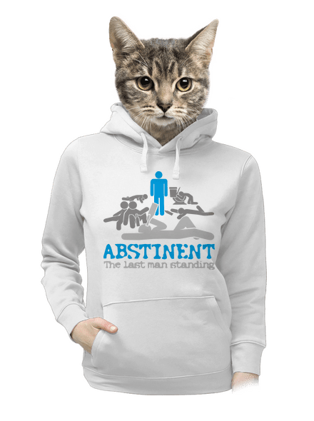 Abstinent dámská mikina klokanka White