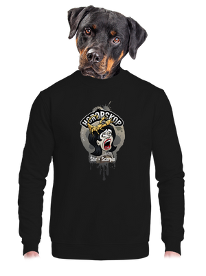 unisex mikina bez kapuce