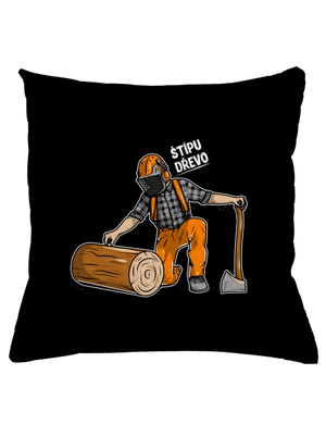 Dřevorubec polštář Black