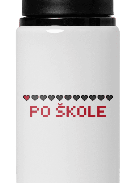 Po škole lahev na vodu White