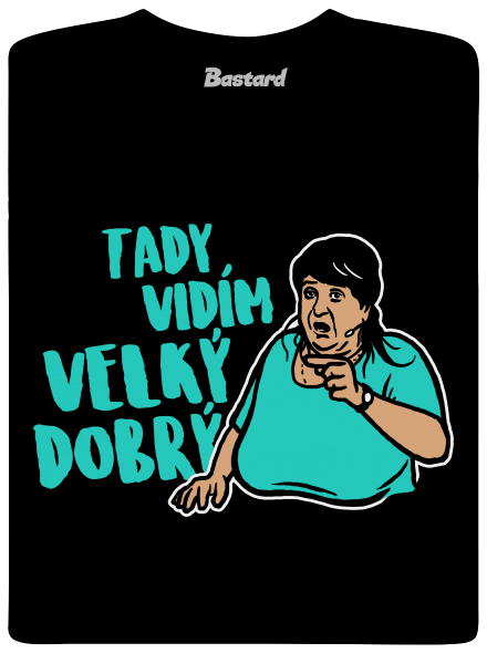 Velký dobrý dětské tričko Black
