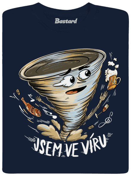 Jsem ve víru pánské tričko Navy