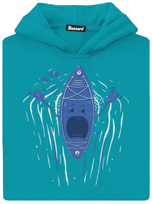 Ahhhh! dětská mikina klokanka Hawaiian Blue