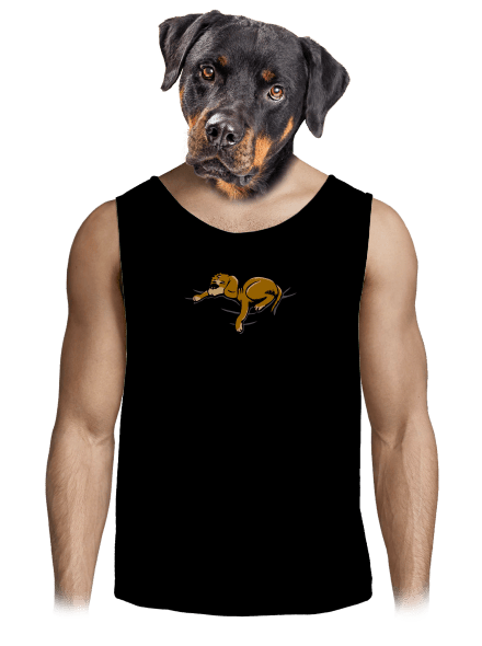 Spící pes pánské tílko Black