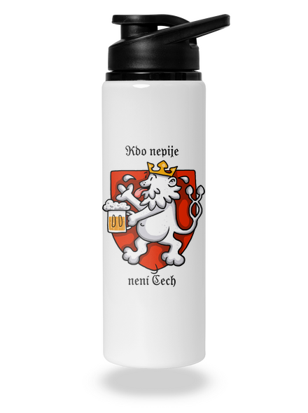 Kdo nepije, není Čech lahev na vodu White