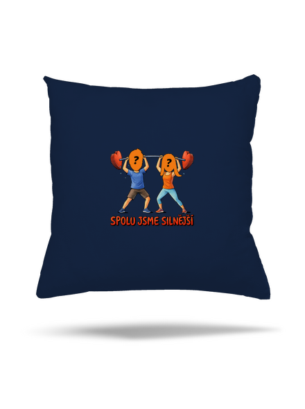 Spolu jsme silnější polštář Dark Navy