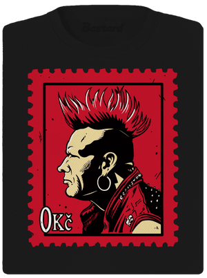 Známka punku dámské sportovní tričko Black