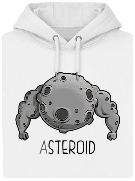 Asteroid unisex mikina premium Snowwhite