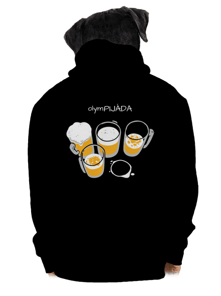 Pijáda pánská mikina na zip Black