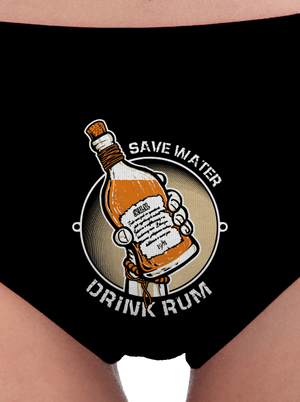 Save Water dámské kalhotky Black