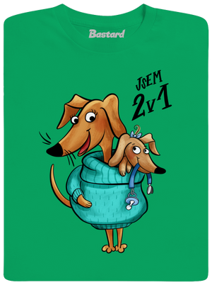 Jsem dva v jednom pánské tričko Kelly Green