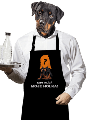 Tady hlídám já zástěra Black