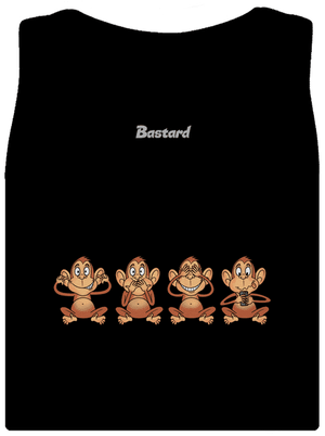 Opička s mobilem dámské tílko klasické Black