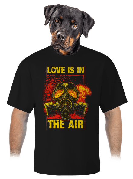 Love is in the Air unisex tričko oversized Black