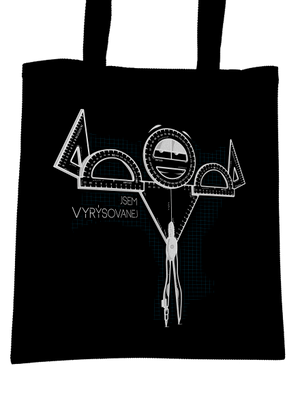 Vyrýsovanej taška Black